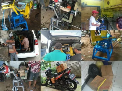 cara membuat mesin gulung tali rafia